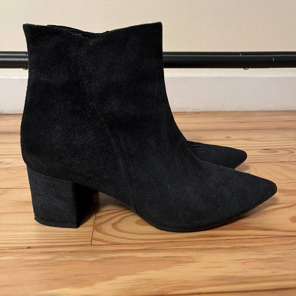 Cordani Navy Suede Ankle Booties